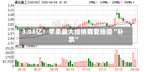 3.08亿!苹果最大经销商爱施德“补票”