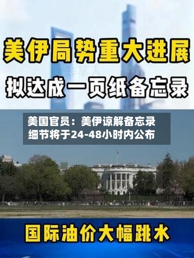 美国官员:美伊谅解备忘录细节将于24-48小时内公布