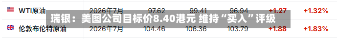 瑞银:美图公司目标价8.40港元 维持“买入”评级