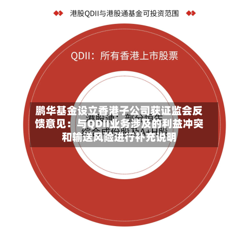 鹏华基金设立香港子公司获证监会反馈意见:与QDII业务涉及的利益冲突和输送风险进行补充说明
